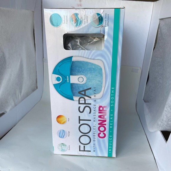 Conair Foot Spa With Bubbles Massage & Heat NIB New in Box - Picture 4 of 7